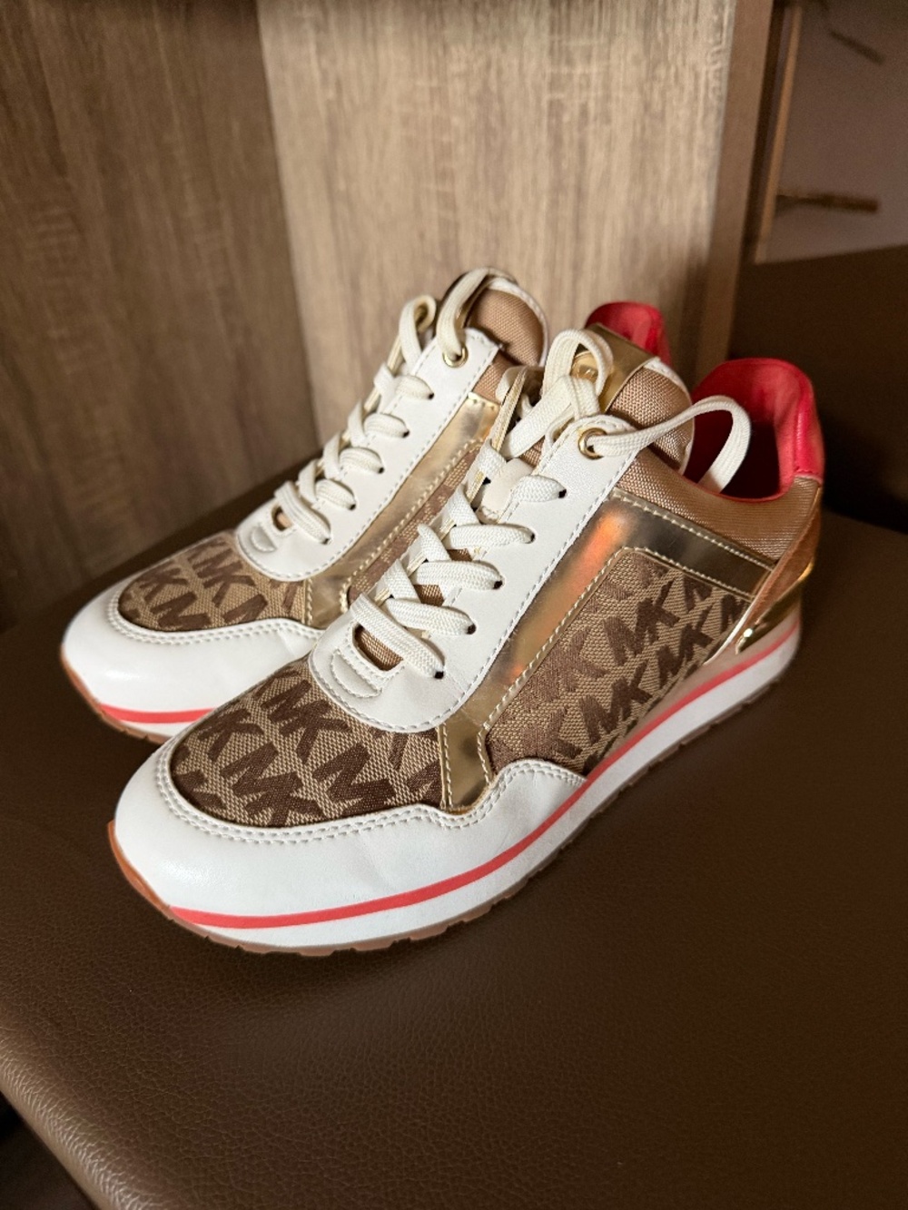 Michael Kors Color-Block Logo Trainer Size 7